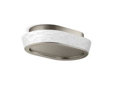 Bandeau™ Rain Showerhead, White Argile™ band