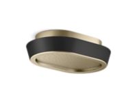 Rain Showerhead, Black Argile™ band 0 0