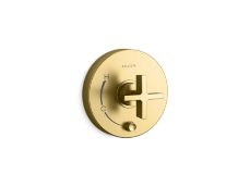 One™ Pressure balance trim with diverter, cross handle