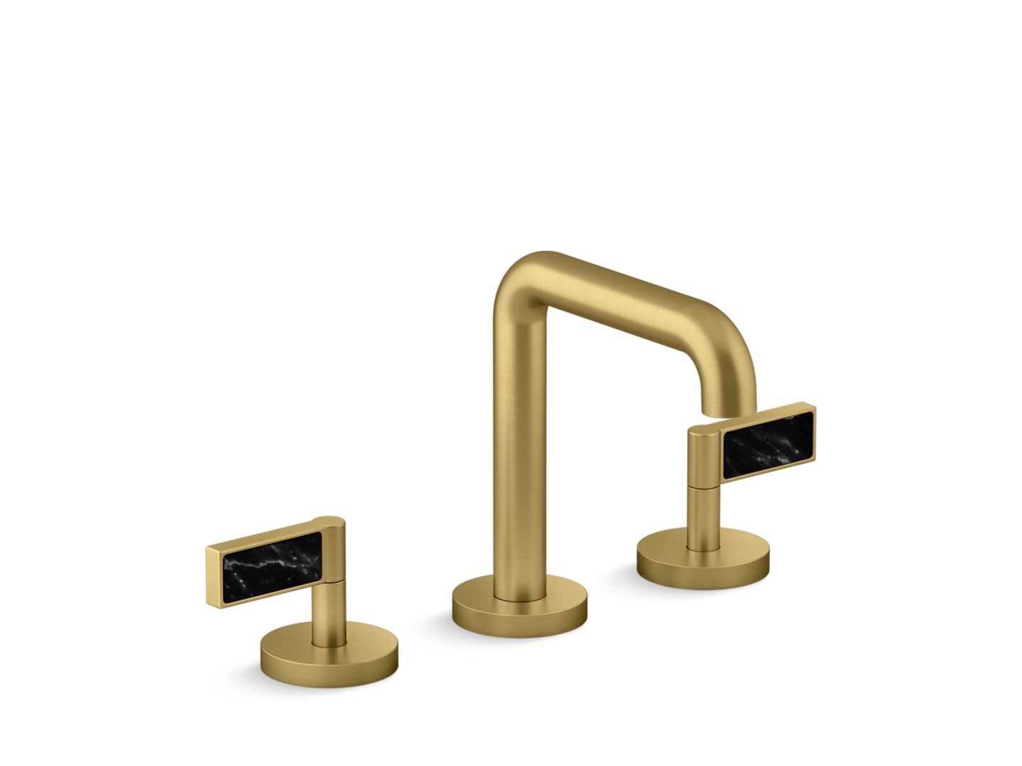 One™ Sink faucet, tall spout, Nero Marquina handles