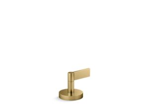 Deck-mount diverter trim, lever handle