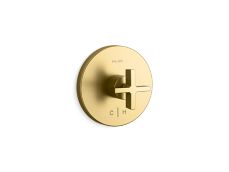 One™ Thermostatic trim, cross handle