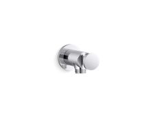 Foundations Modern Round Wall Bracket with Integrated Supply