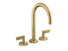 One™ Deck-mount bath faucet, gooseneck spout, lever handles