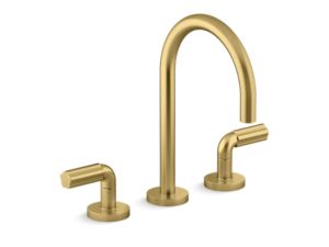 Sink faucet, gooseneck spout, FP5 decorative handles