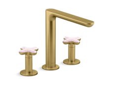 002® Deck-Mount Bath Faucet, Rose Quartz