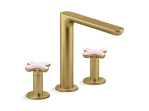 Deck-Mount Bath Faucet, Rose Quartz