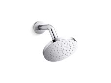 Foundations Modern Round Showerhead with Arm