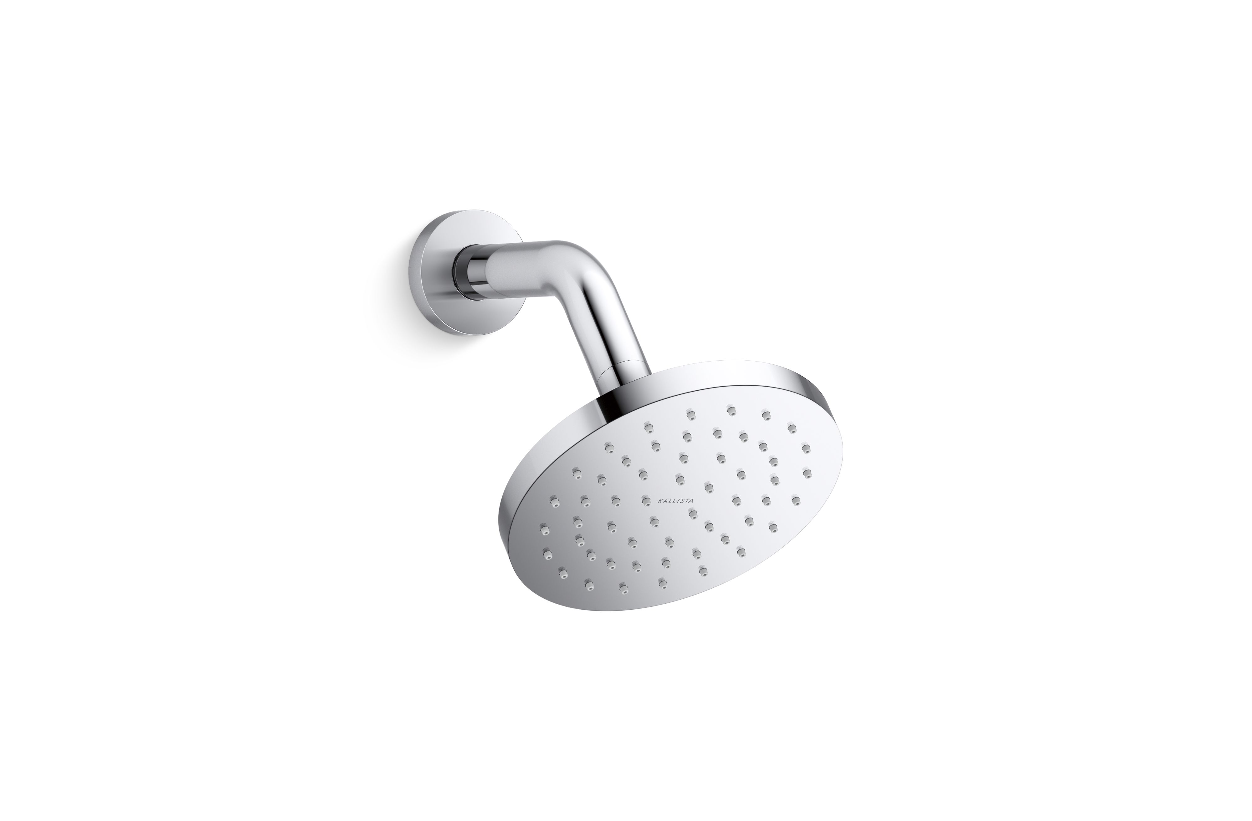 Foundations — Modern Round Showerhead with Arm