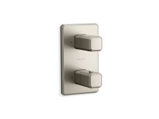 Bezel™ Stacked 2-Outlet Thermostatic Trim