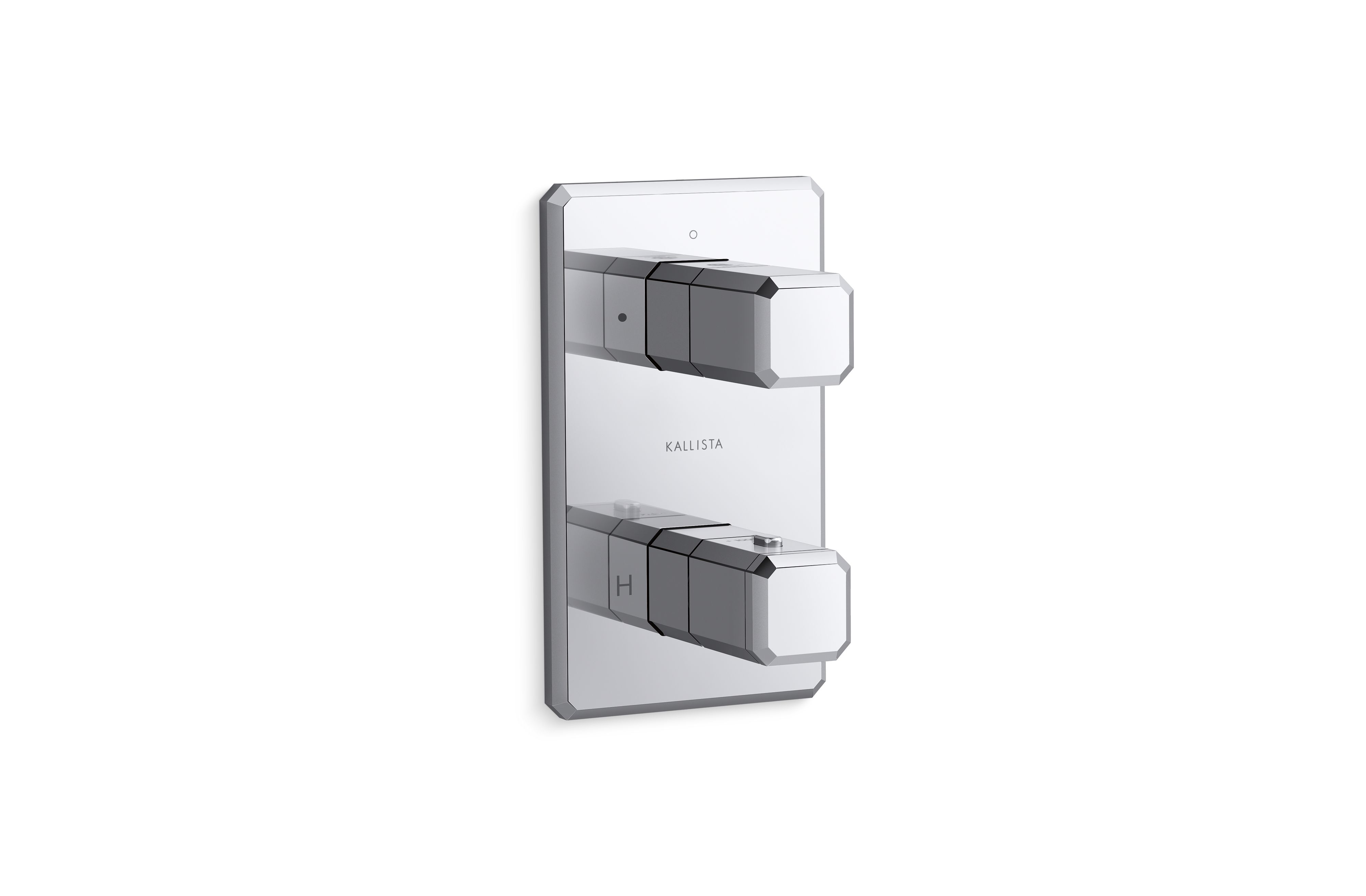 Bezel™ — Stacked 2-Outlet Thermostatic Trim