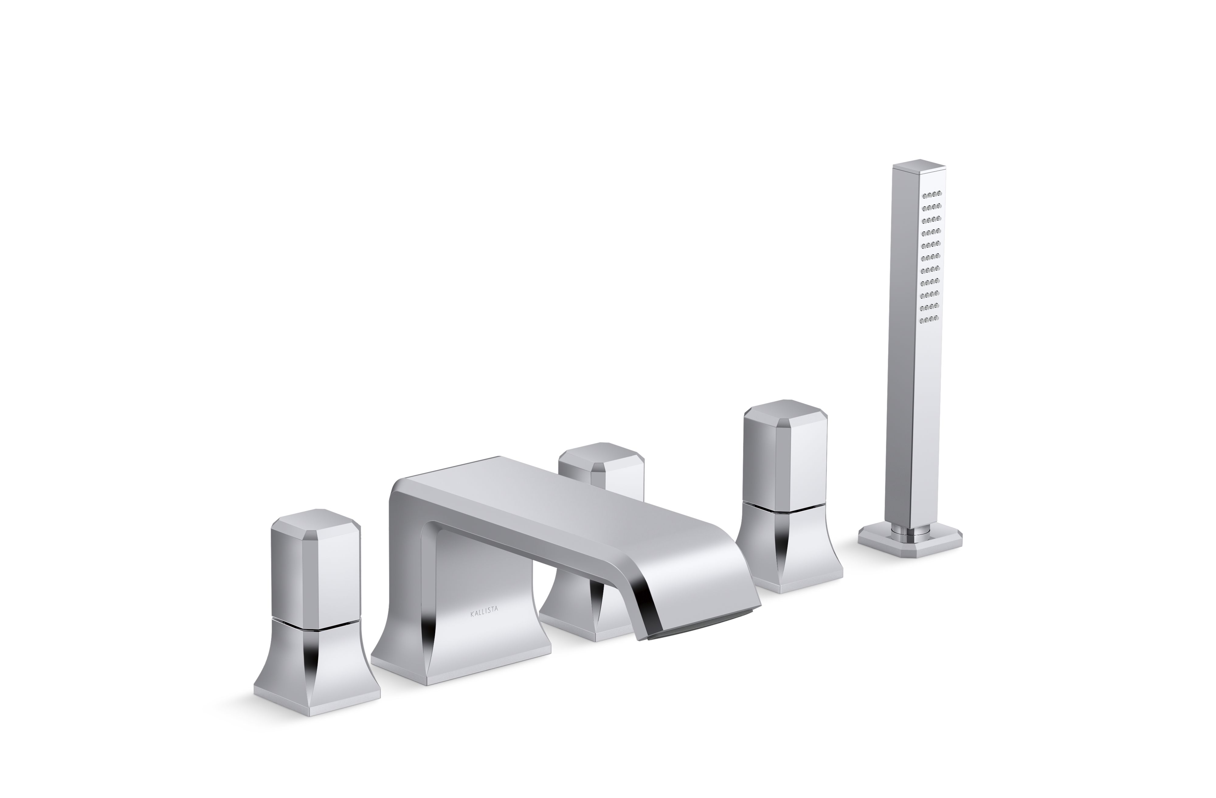 Bezel™ — Deckmount Bath Faucet with Handshower and Diverter