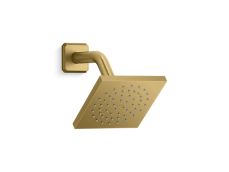 Foundations Modern Square Showerhead with Arm