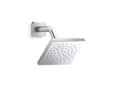 Foundations Modern Square Showerhead with Arm