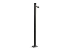 Bezel™ Floormount Single Control Sink Faucet, Nero Marquina Handle