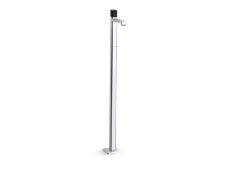 Bezel™ Floormount Single Control Sink Faucet, Nero Marquina Handle