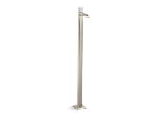 Bezel™ Floormount Single Control Sink Faucet, White Carrara Handle