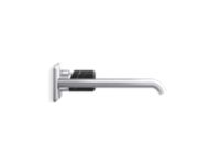 Wall Mount Single Control Sink Faucet, Elongated Spout, Nero Marquina Handle 3