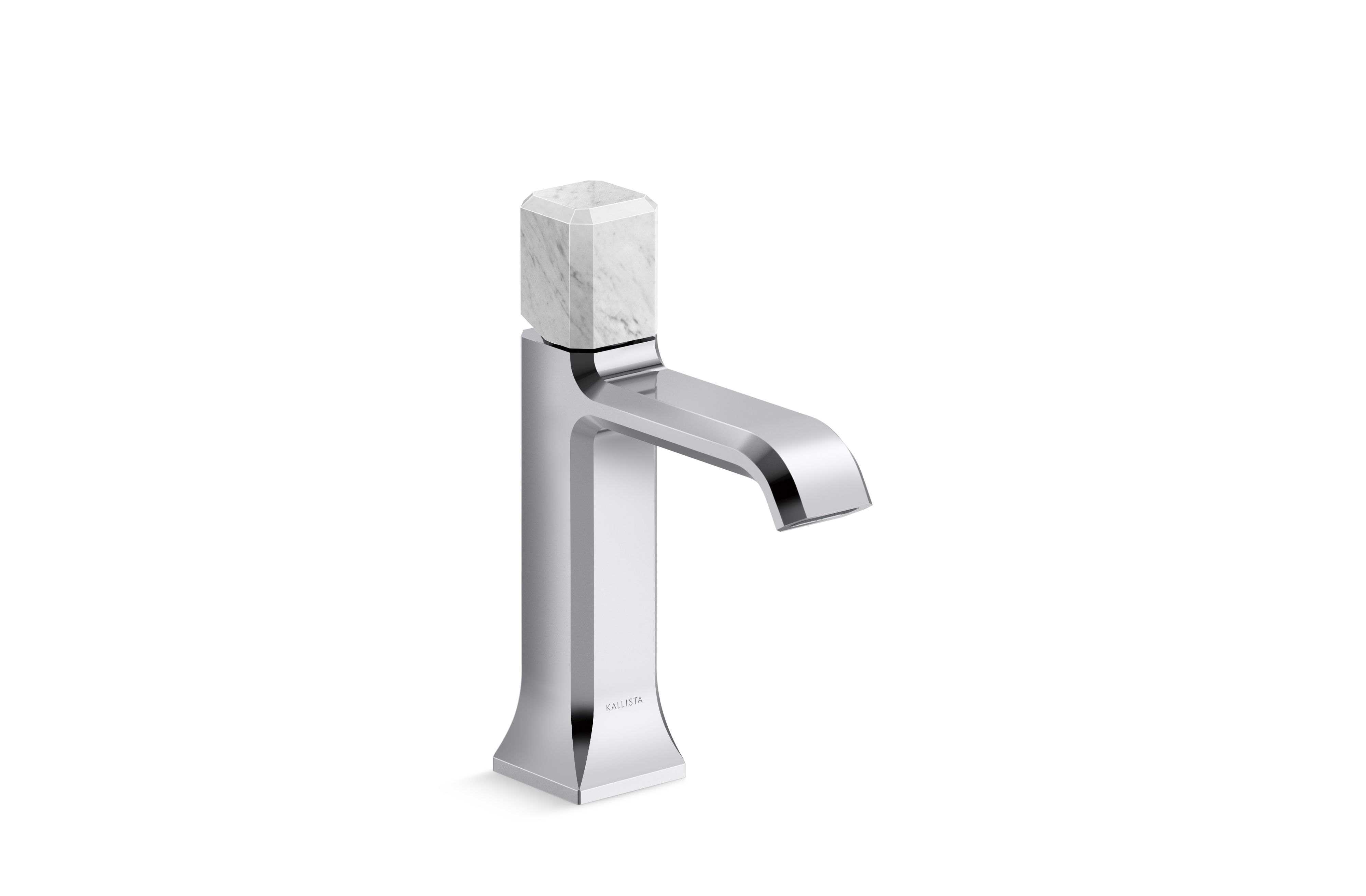 Bezel™ — Single Control Sink Faucet, White Carrara Handle