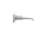 Wall Mount Single Control Sink Faucet, White Carrara Stone 3