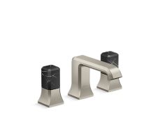 Bezel™ Widespread Sink Faucet, Nero Marquina Handles