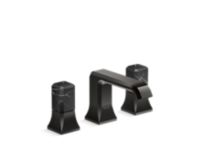 Widespread Sink Faucet, Nero Marquina Stone 0