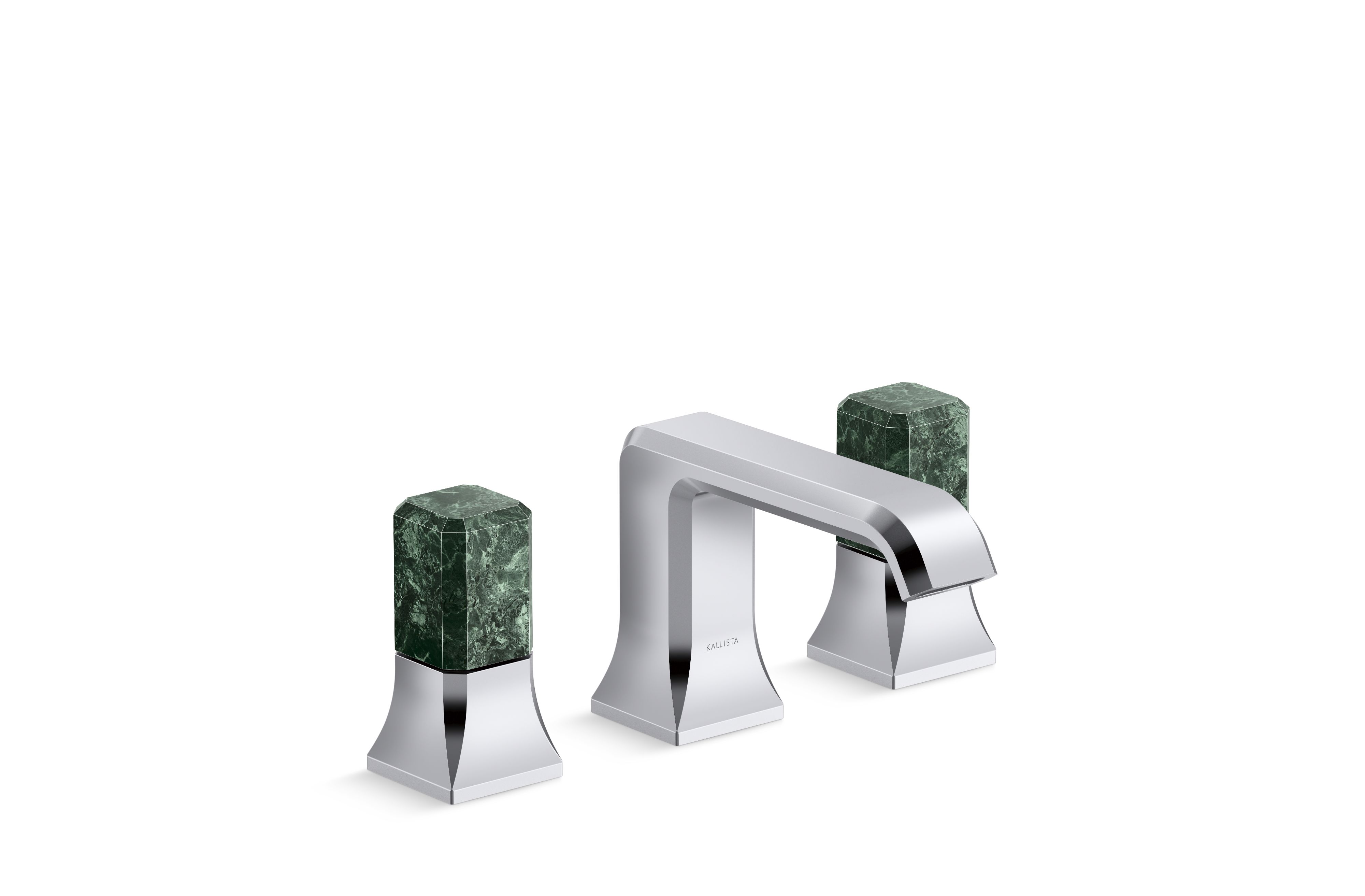 Bezel™ — Widespread Sink Faucet, Guatemala Stone Handles