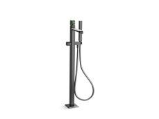 Bezel™ Freestanding Bath Faucet with Handshower, Guatemala Stone Handle