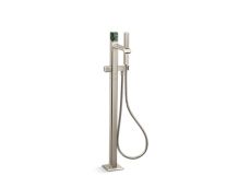Bezel™ Freestanding Bath Faucet with Handshower, Guatemala Stone Handle