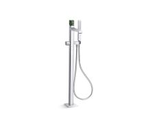 Bezel™ Freestanding Bath Faucet with Handshower, Guatemala Stone Handle