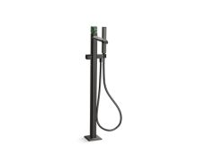Bezel™ Freestanding Bath Faucet with Handshower, Guatemala Stone Handle