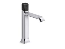 Bezel™ Single Control Sink Faucet, Tall Spout, Nero Marquina Handle