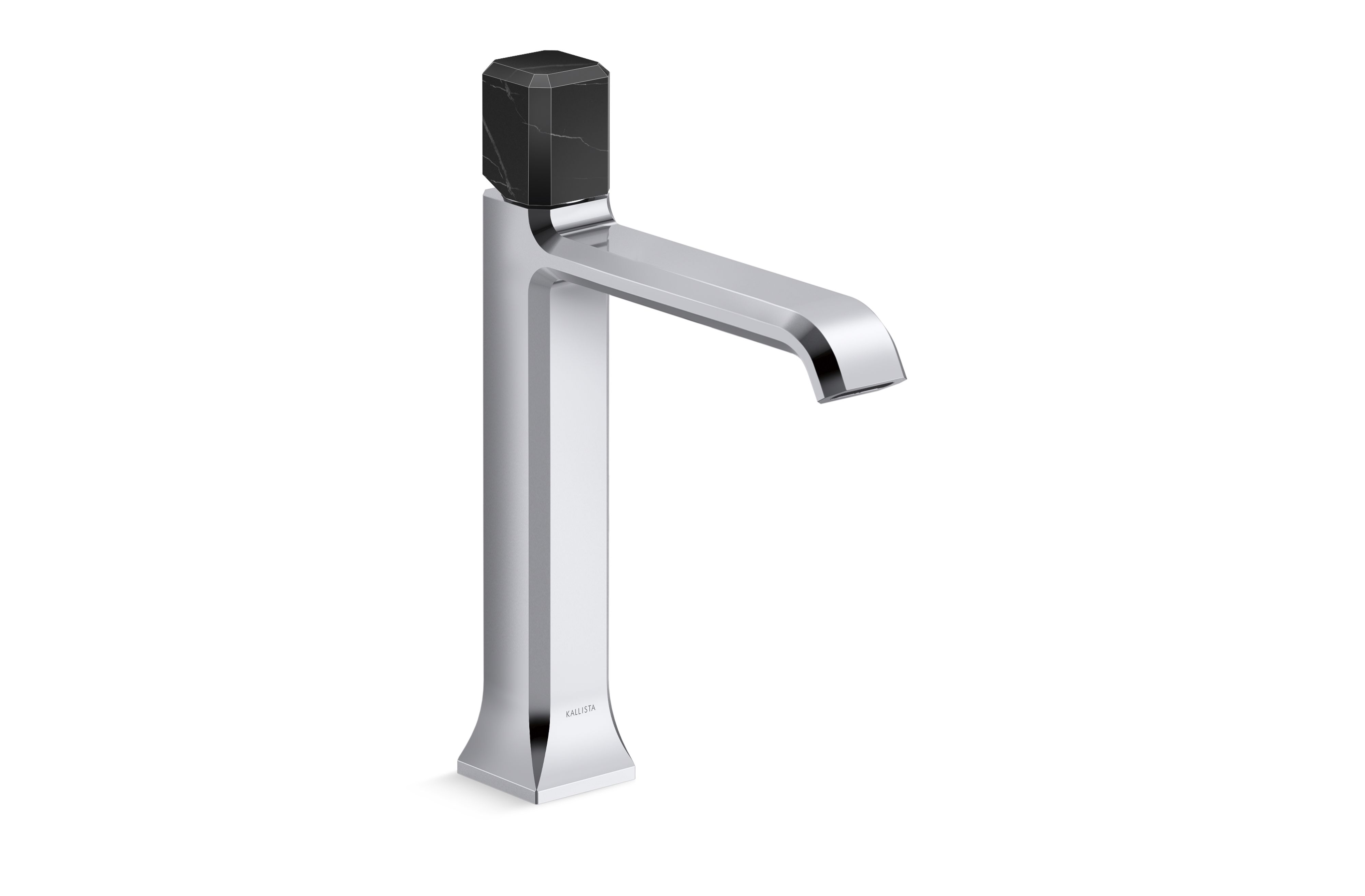 Bezel™ — Single Control Sink Faucet, Tall Spout, Nero Marquina Handle