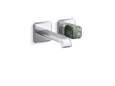 Bezel™ Wall Mount Single Control Sink Faucet, Guatemala Stone Handle
