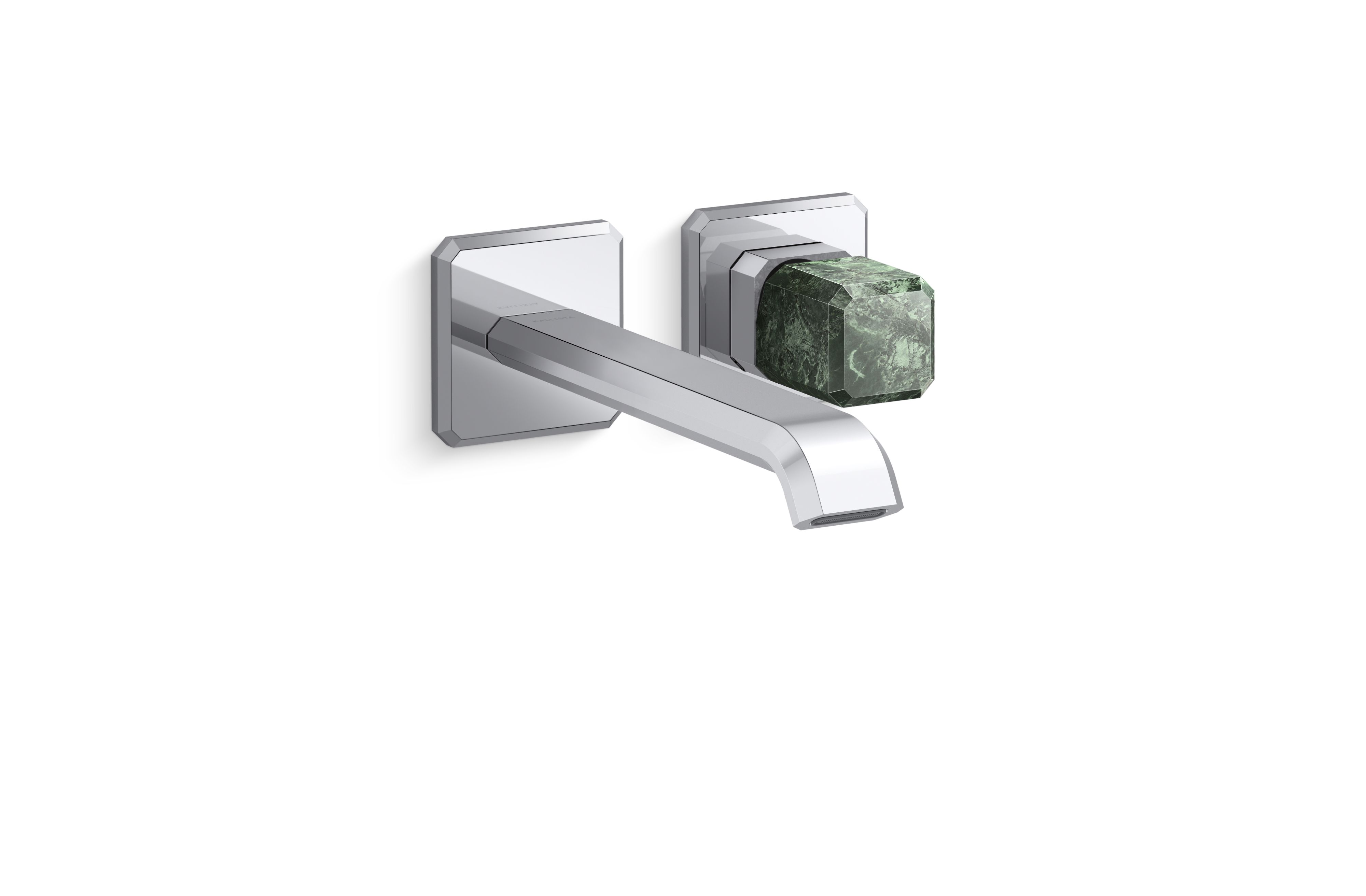 Bezel™ — Wall Mount Single Control Sink Faucet, Elongated Spout, Guatemala Stone Handle