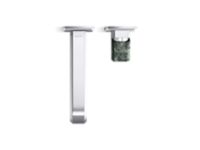 Wall Mount Single Control Sink Faucet Elongated Spout, Guatemala Stone 4