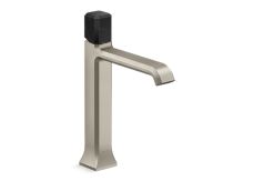 Bezel™ Single Control Sink Faucet, Tall Spout, Nero Marquina Handle