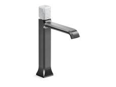 Bezel™ Single Control Sink Faucet, Tall Spout, White Carrara Handle