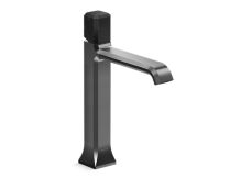 Bezel™ Single Control Sink Faucet, Tall Spout, Nero Marquina Handle