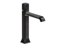 Bezel™ Single Control Sink Faucet, Tall Spout, Nero Marquina Handle