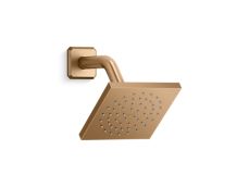Foundations Modern Square Showerhead with Arm