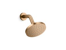 Foundations Modern Round Showerhead with Arm