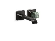 Bezel™ Wall Mount Single Control Sink Faucet, Elongated Spout, Guatemala Stone Handle
