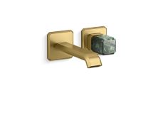 Bezel™ Wall Mount Single Control Sink Faucet, Guatemala Stone Handle
