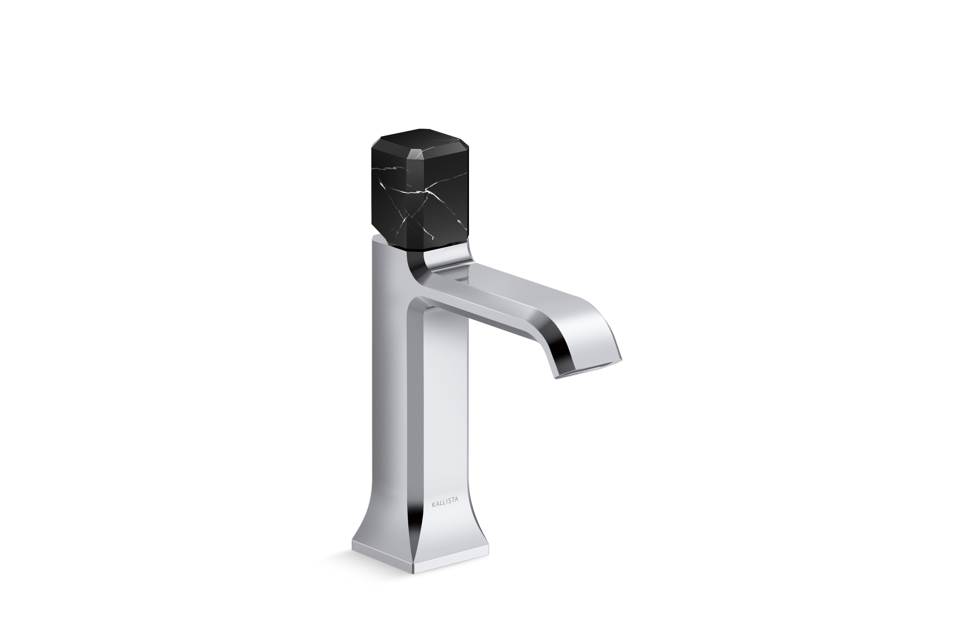 Bezel™ — Single Control Sink Faucet, Nero Marquina Handle