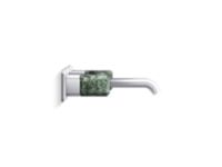 Wall Mount Widespread Sink Faucet, Guatemala Stone Handles 2