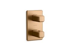 Bezel™ Stacked 2-Outlet Thermostatic Trim