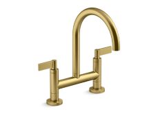 One™ Deck-Mount Bridge Kitchen Faucet, Lever Handles