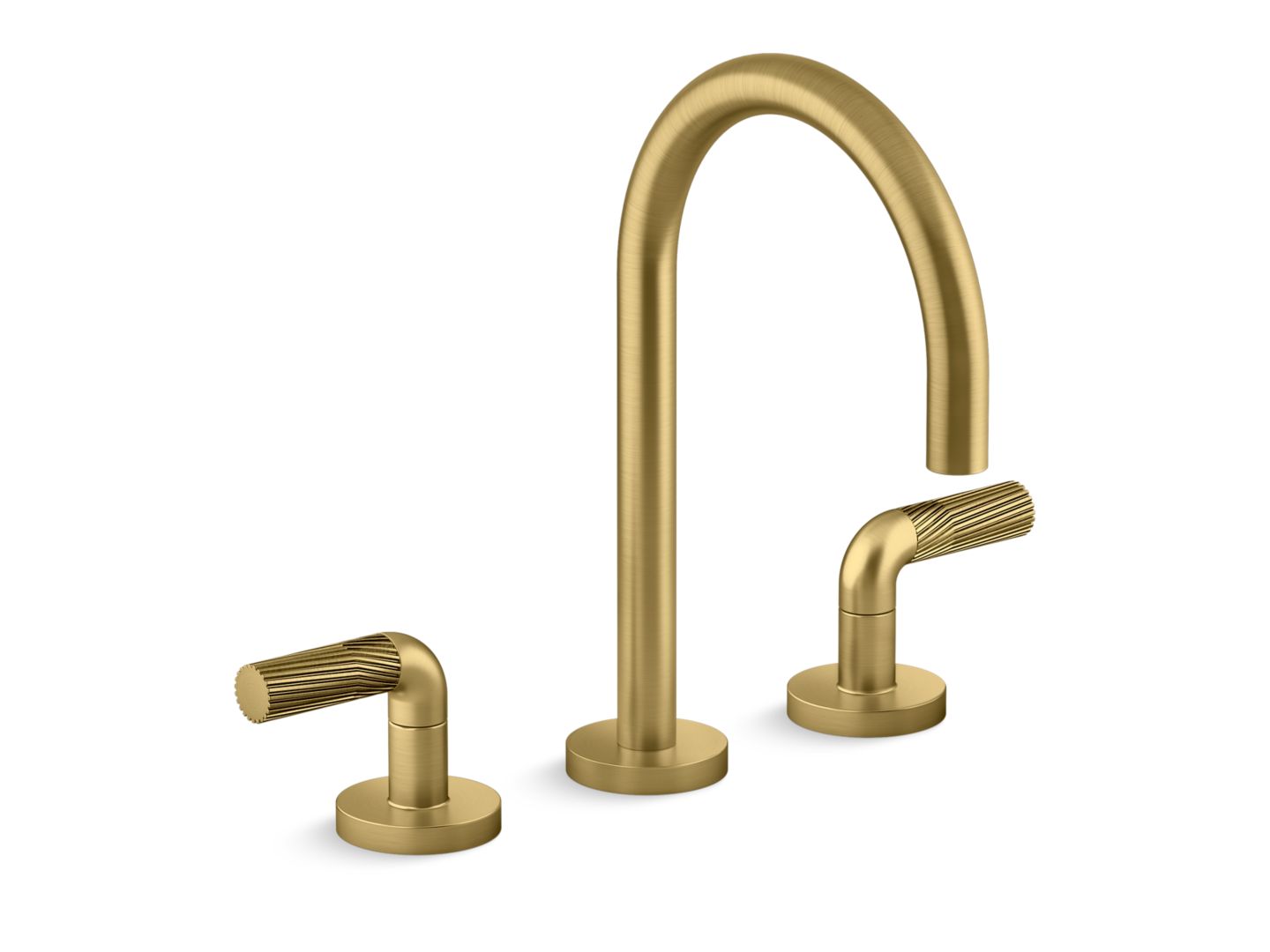One™ Sink faucet, gooseneck spout, Armory decorative handles