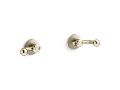 Wall-Mount Bath Faucet Handles, Crank